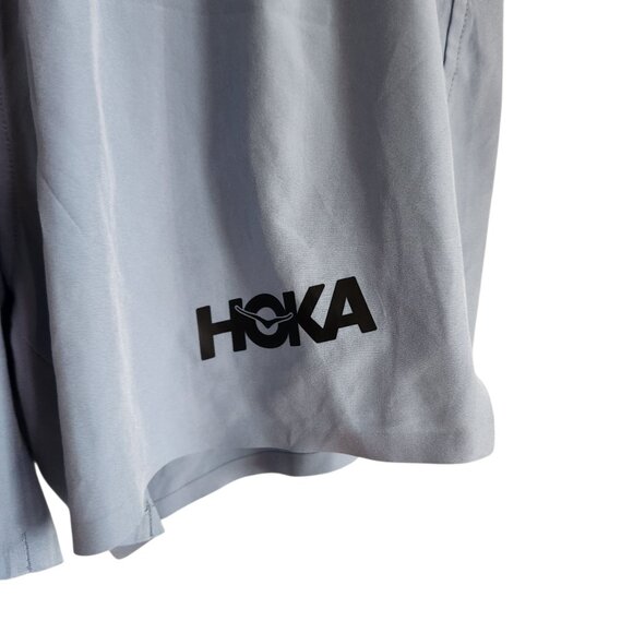 Hoka One One Shorts Small Men's Blue Glide 5" Short Lined Running Gym Workout - Picture 3 of 8